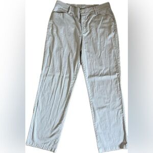 Lee Relaxed Fit at waist Mid Rise Womens Beige Pants Size 16 Long